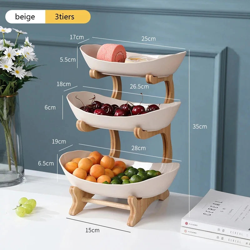 Zurück zur Natur – Platzsparende Etageren für Obst & Snacks