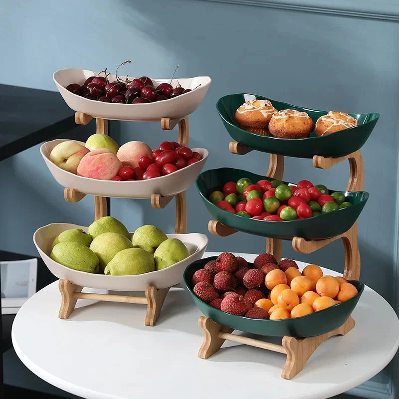 Zurück zur Natur – Platzsparende Etageren für Obst & Snacks